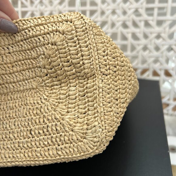 SAINT LAURENT PARIS Le 5 a’ 7 Raffia Bag with box and dust bag - Picture 7 of 16